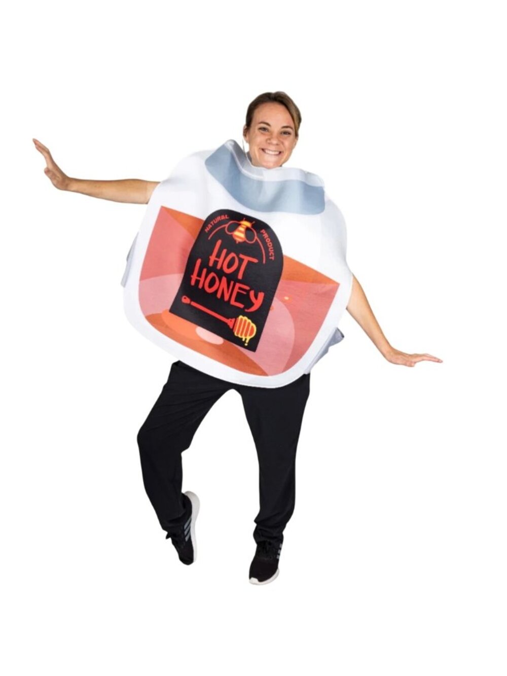 Hauntlook Hot Honey Jar Costume Adult One Size Unisex Food Costume Silly